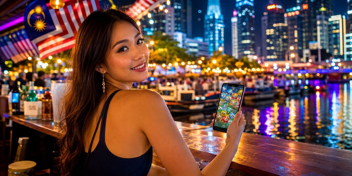 Pemain loteri Kuala Lumpur menyemak nombor bertuah melalui platform dalam talian
