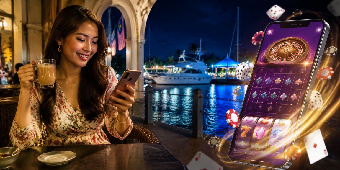 Aplikasi kasino Langkawi di telefon pintar menunjukkan antaramuka mudah alih ramalan4d