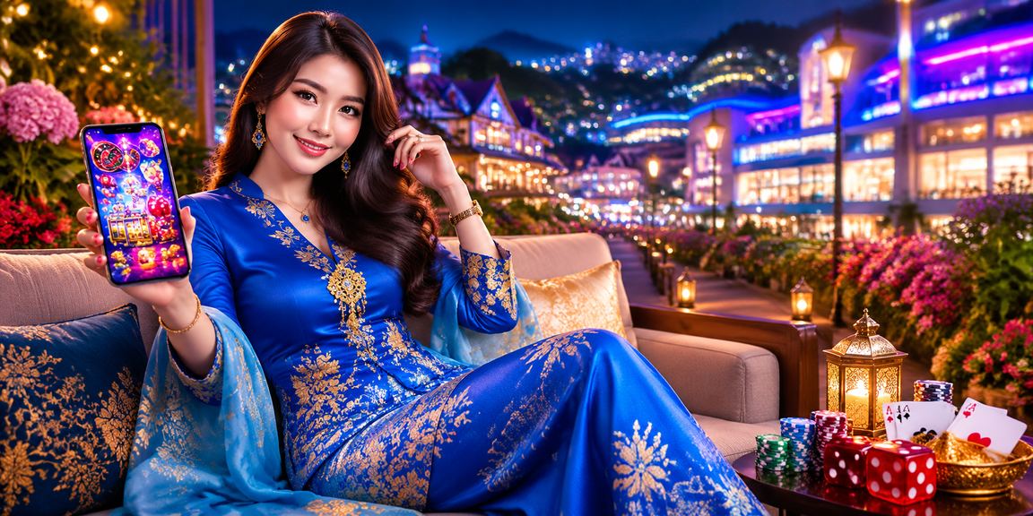 Pemain wanita berbaju kurung menikmati permainan pertaruhan popular Malaysia di ramalan4d